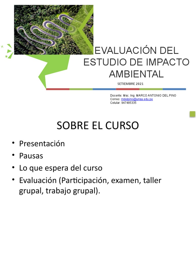 Evaluacion Del Estudio de Impacto Ambiental | PDF | Evaluación de ...
