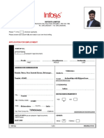 Infosys Application Form