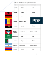 Países Con Capitales Solo ONU Con Banderas 2016