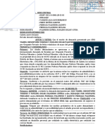 Resolución que admite demanda de desalojo por ocupante precario