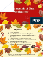 Fundamentals of Oral Medications