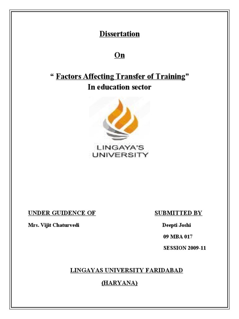 Factors Influencing Training Transfer | PDF | Self Efficacy | Learning
