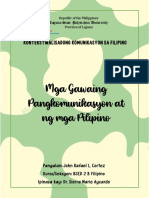 Mga Gawaing Pangkomunikasyon at NG Mga Pilipino - Cortez