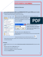 Cambios de Estructura Excel