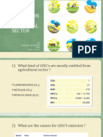 GHG Emission by Agricultural Sector.