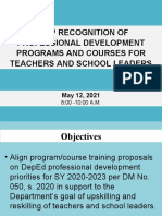 Neap Recognition of Professional Development Programs and Courses For Teachers and School Leaders