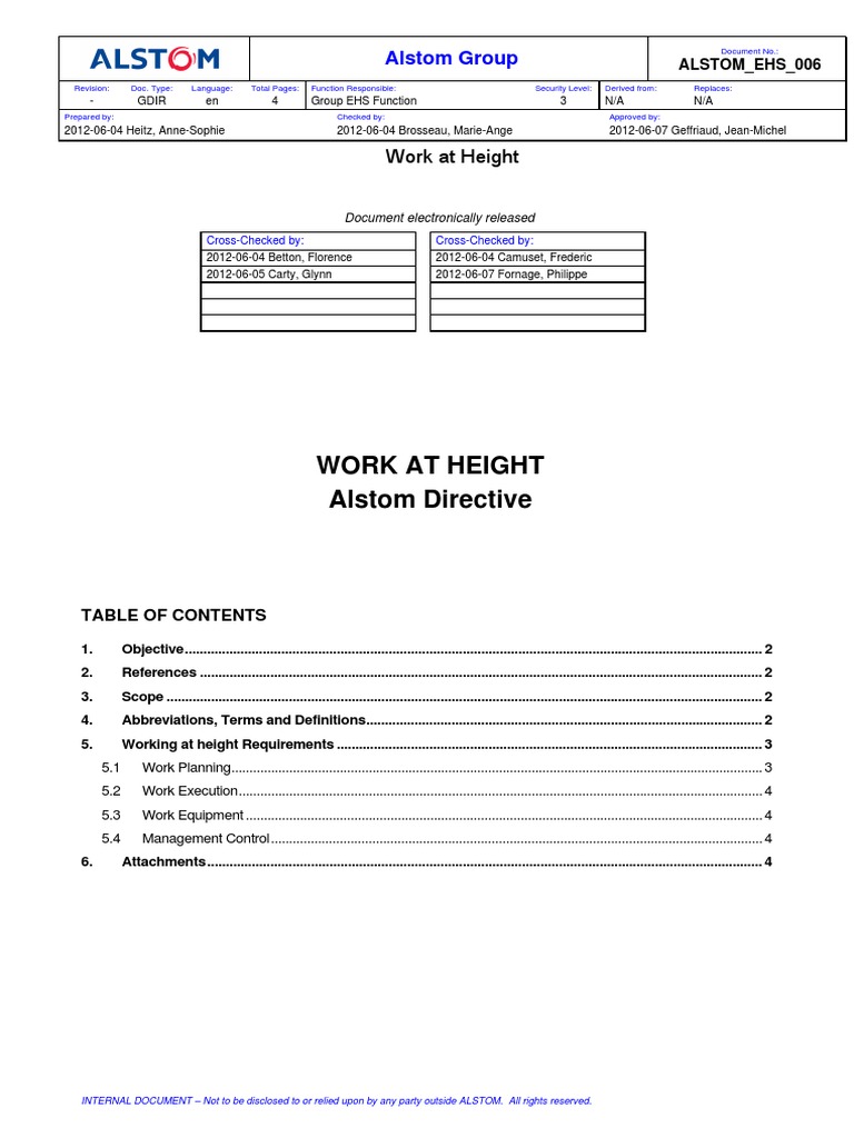6 Work at Height PDF | PDF | Occupational Safety And Health | Risk