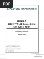 HX8218-A 960CH TFT LCD Source Driver With Built-In TCON: Preliminary Version 01 January 2005