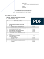 Tarif Retribusi Pelayanan Kesehatan