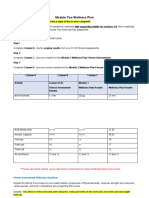 Module Two Wellness Plan