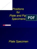 Positions For Plate and Pipe Specimens
