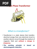 Single Phase Transformer Construction and Working