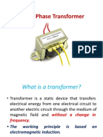 Single Phase Transformer Construction and Working