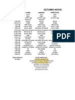 Horario Christtian Octubre Noviembre