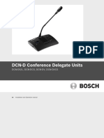 DCN-D Conference Delegate Units: DCN-DS/L, DCN-DCS, DCN-DV, Dcn-Dvcs