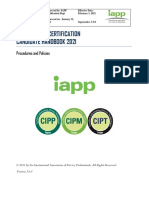 IAPP Privacy Certification Candidate Handbook 3.6.2