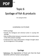 Topic 6 Spoilage of Fish and Products