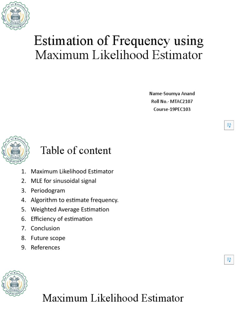 Frequency Estimation Techniques | PDF