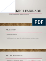 Rockin' Lemonade: Business Proposal by Landon Covington
