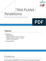 Propriedades do paralelismo em geometria plana