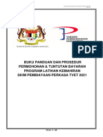 Buku Panduan Dan Prosedur Permohonan & Tuntutan Bayaran Program Latihan Kemahiran Skim Pembiayaan Perkasa Tvet 2021