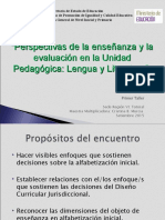 Perspectivas de La Enseñanza y La Evaluación en La Unidad Pedagógica: Lengua y Literatura