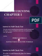 Cost Accounting: Basic Concepts and Job Order Cost Cycle