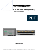 Introduction to Music Production Reflective Commentary