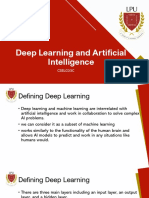 Deep Learning and Artificial Intelligence: Cselc03C