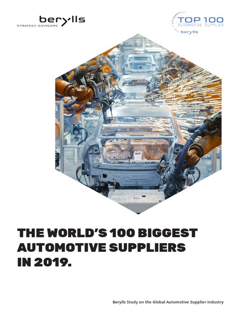 The World's 100 Biggest Automotive Suppliers in 2019 Revenues Up