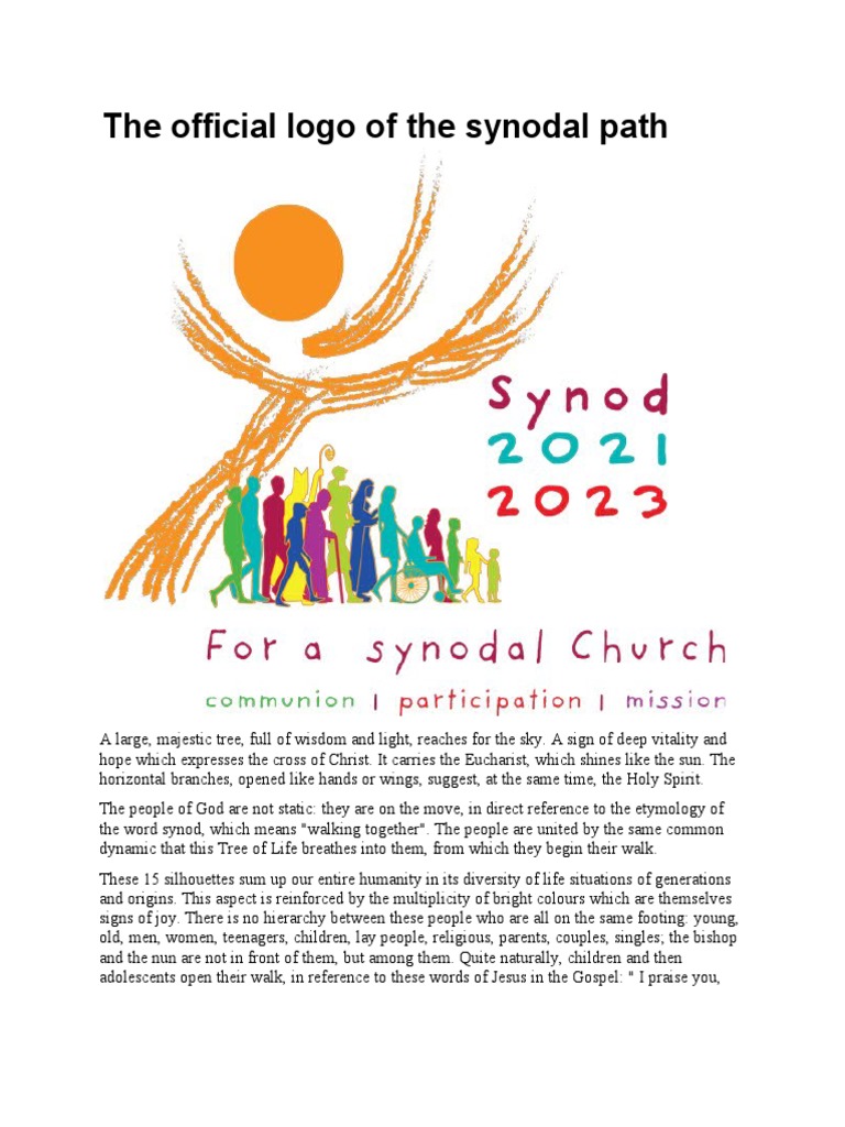 Logo of the Synod on Synodality | PDF | Catholic Church | Synod