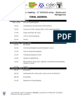 09.01 Preparation Meeting - Final Agenda