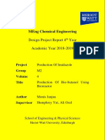 Production Of Bio-butanol Using Bioreactor Design Project Report