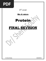 Protein MCQ Final Revision