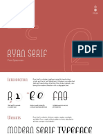 Ryan Serif Specimen 1 00