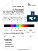 Emission Spectra and Energy Levels Practice: Discussion