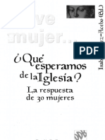 En Clave de Mujer - Que Esperamos de La Iglesia. La Respuesta de 30 Mujeres