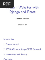 Modern Websites With Django and React: Andrew Neitsch