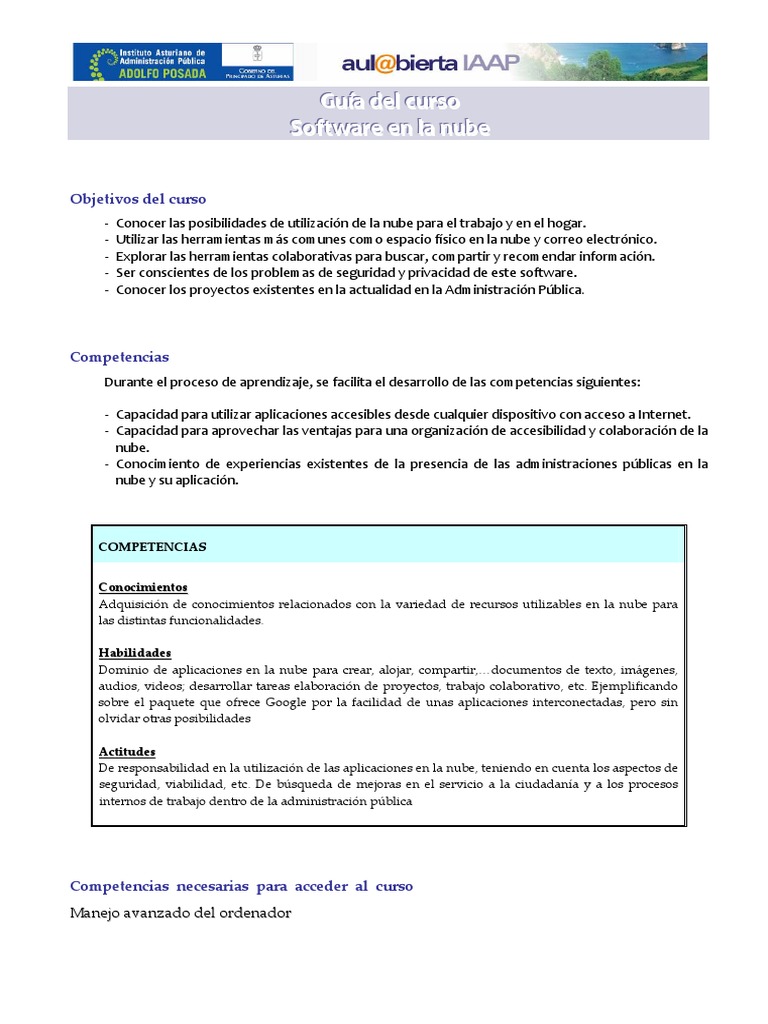 Curso de Herramientas en la Nube | PDF | Computación en la nube ...
