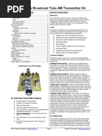 Home Broadcast Tube AM Transmitter Kit: About Construction