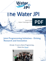 The Water JPI: Joint Programming Initiative Water Challenges For A Changing World