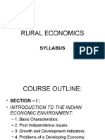 Rural Economics: Syllabus
