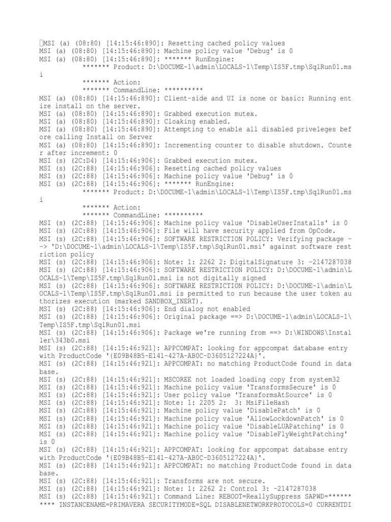 MSDE2 K Log | PDF | Microsoft Sql Server | Information Technology ...