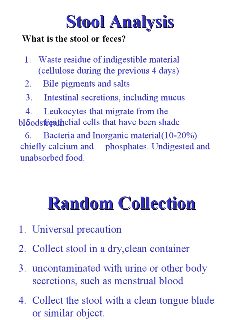 Stool PDF Human Feces Biology