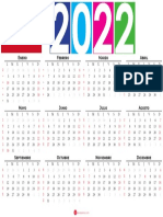 Calendario 2022 Mexico