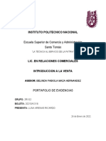 Portafolio de Evidencias Introduccion A La Venta