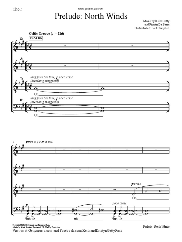 gettyUKtour2012 Choir Book PDF Musicians
