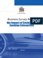 Zambia Business Survey Report on Impact of Covid-19