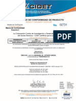Tecnoweld Certificado Retie Varillas Copperweld Cidet No 2731