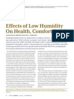 Effects of Low Humidity On Health, Comfort & Ieq